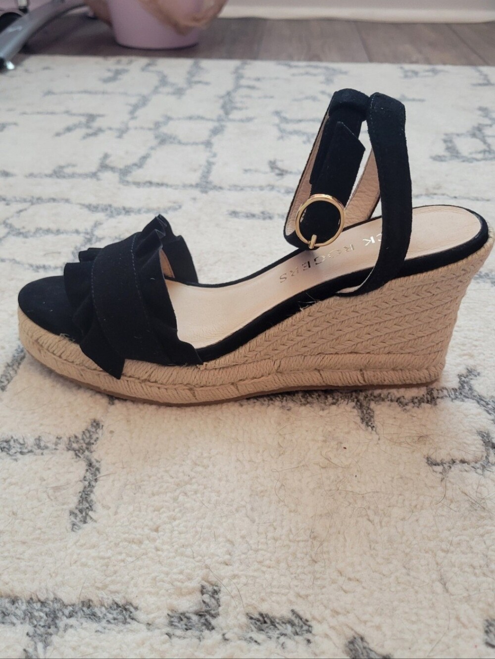 Jack Rogers Rozette Ruffle Wedge - Picture 5 of 12